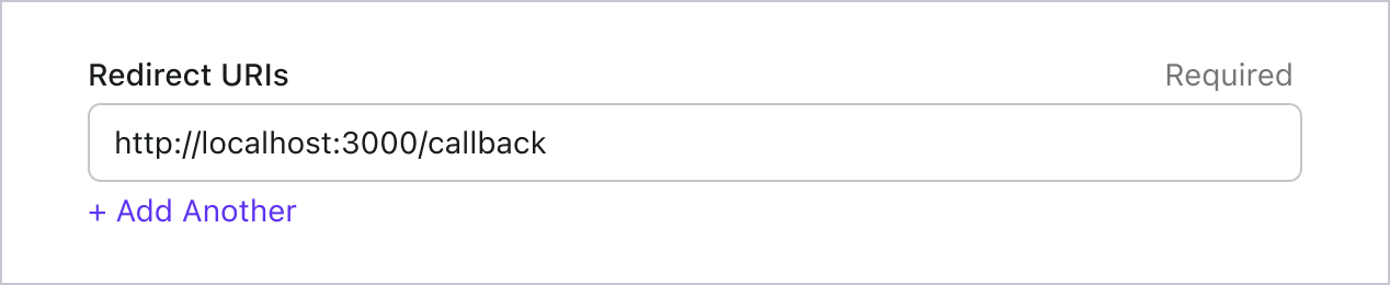 Logto Console 中的重定向 URI